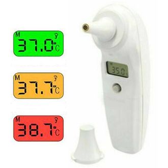 Trade Shop Trade Shop - Termometro Infrarossi Digitale Orecchio Con Display 3 Colori 32.0 A 42.9&deg;c 1 Sec