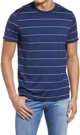 AG - Adriano Goldschmied Bryce Stripe T-Shirt in Midnight Berlin/ivory Dust at Nordstrom Rack, Size Xx-Large