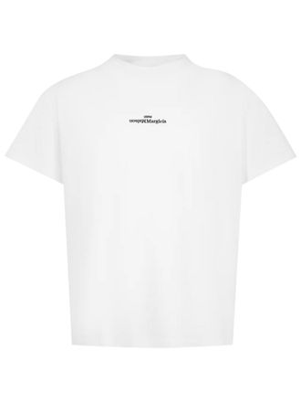 Maison Margiela White Boxy Cropped Cotton T-Shirt