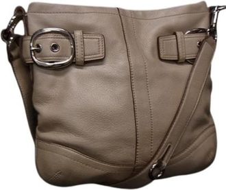 Coach Leather Handbag Shoulder Bag (Pre-Owned)