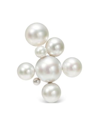 Assael 18K yellow gold multi-bubble akoya pearl ring - women - Akoya Pearl/18kt Yellow Gold - 6