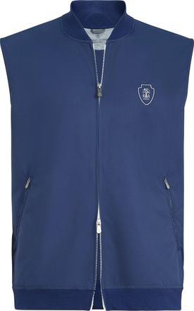Brunello Cucinelli Nylon vest with logo in Avio Blue at Nordstrom, Size Xxx-Large Eu