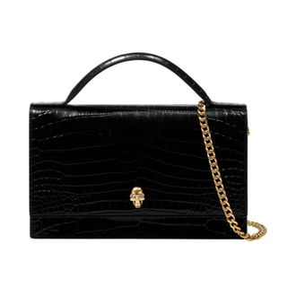 Alexander McQueen Top Handle Skull Bag - female - Alexander McQueen - Handbags - Black - ONE SIZE - Bags