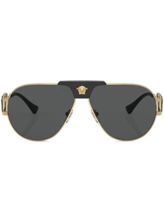 Versace pilot-frame sunglasses - Gold
