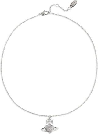 Vivienne Westwood Lee Orb Pendant Necklace - Dames - Kettingen - Grijs - ONE Size - Tweed - Accessoires