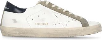 Golden Goose Sneakers, male, White, 10 UK, White Leather Trainers with Star Logo