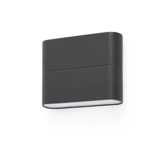Netlighting Aday LED Outdoor Small Up Down Wall Light Dark Grey IP54