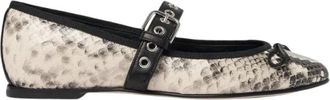 Scarosso Astrid Ballerinas - Dames - Ballerinas - Grijs - 38 EU - Leer - Schoenen