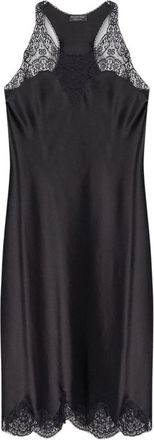 Balenciaga Satijnen Midi Jurk met Bandjes - Dames - Feestkleedjes - Zwart - L - Satijn - Kleedjes