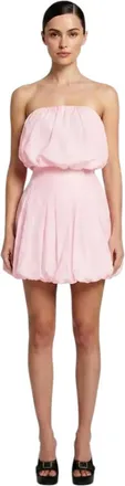 Magda Butrym Pink Off Shoulder Midi Dress