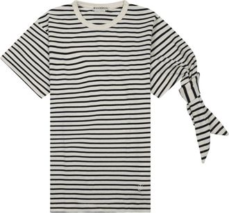 J.W.Anderson Horizontal Striped Knot Cotton T-Shirt