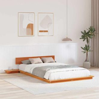 vidaXL Estructura De Cama Marr&oacute;n 120 X 200 Cm Madera Vidaxl