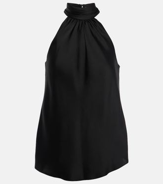 SIMKHAI Thea halterneck satin top
