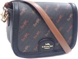 Coach Pvc Leather Shoulder Bag (Pre-Owned)