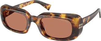 Miu Miu MUB13SF Asian Fit 14L90Q Womens Sunglasses Tortoiseshell Size 52