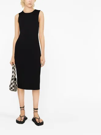 P.A.R.O.S.H. Knitted Midi Dress - Black