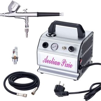 OEM Kit Compresor Aerografo 0.3mm As176k Manguera Drenador Filtro 1.8m