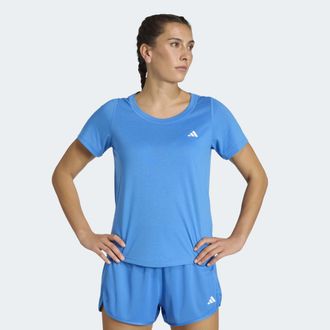 adidas T-Shirt ADIDAS PERFORMANCE WE MIN SCP TEE, Damen, Gr. XL, ray blau, Obermaterial: 70% Polyester, 30% Viskose, Shirts T-Shirt