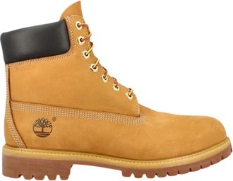 Timberland Premium 6 Inch Enkellaarzen - Heren - Veterlaarzen - Bruin - 42 EU - Leer - Schoenen
