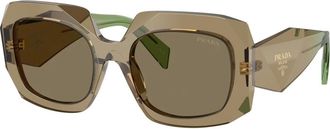 Prada Sunglasses, unisex, Brown, Size: 54 MM PR B23S Sunglasses