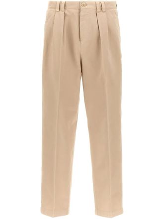 Brunello Cucinelli Broek met toelopende pijpen - Beige