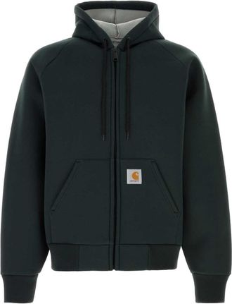 Carhartt Work in Progress Dark Green Zip-Up Hoodie
