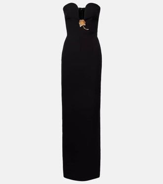 Roland Mouret Vestido de fiesta con aplique floral