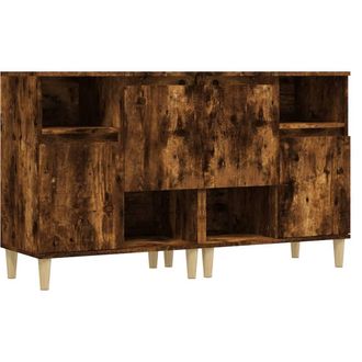 Berkfield Home Sideboards 2 pcs Smoked Oak 60x35x70 cm Engineered Wood in Brown | Size: 60 x 35 x 70 cm