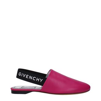 Givenchy Pink Leather Flat Womens Sandals