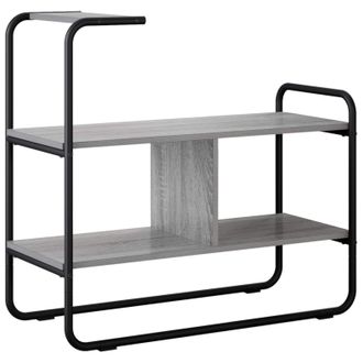 vidaXL Mesa Consola Sonoma Gris 80 X 35 X 75 Cm Madera De Ingenier&iacute;a Vidaxl