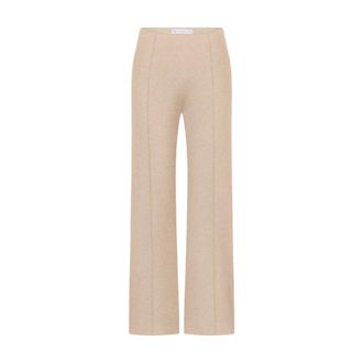 Raffaello Rossi Broeken, Dames, Beige, M, Katoen, Wide Broeken