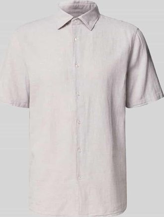 Mc Neal Regular Fit Freizeithemd aus Leinen-Baumwoll-Mix in Kitt, Gr&ouml;&szlig;e XXXL