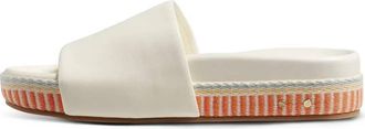 beek Womens Pelican Textile Leather Platform Sandals In Vanilla