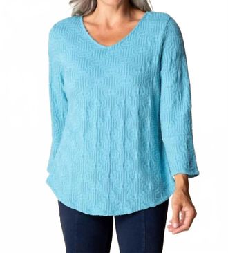 Habitat Sunburst Knit Swing Top In Dewdrop