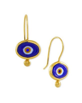 Ottoman Hands Alara Evil Eye Drop Earrings in Brass at Nordstrom
