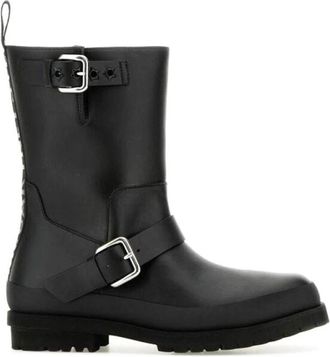 Stella McCartney Alter Mat Trace Enkellaarsjes - Dames - Enkellaarsjes - Zwart - 38 EU - Polyester - Schoenen