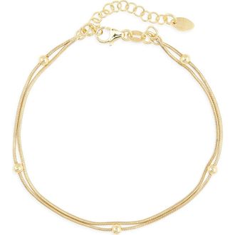 Argento Vivo Double Chain Bracelet in Gold at Nordstrom Rack