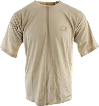 C.P. Company T-shirt Art: 19cmts 231a 005431p 7622793202 - Heren - T-shirts - Beige - S - Tops