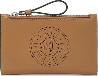 Karl Lagerfeld Portafoglio bi-fold K/Circle sottile - Toni neutri