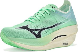 Mizuno Wave Rebellion Pro 3 Hanabi Running Shoes Neo Mint/Black : Mens 12 - Womens 13.5 Medium, Synthetic