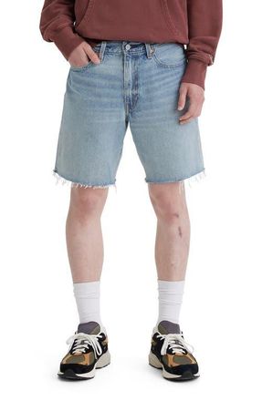 Levi's 468 Loose Raw Hem Denim Shorts in Astro Jam Short at Nordstrom, Size 33