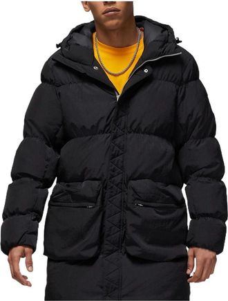 Nike Jordan Air Jordan Logo Zipper Mid-Length Down Jacket Asia Sizing Black DQ7347-010