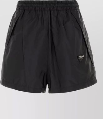 Prada renylon shorts featuring practical side pockets