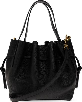 Yuzefi Scallop Mini Tote - Dames - Schoudertassen - Zwart - ONE Size - Leer - Tassen