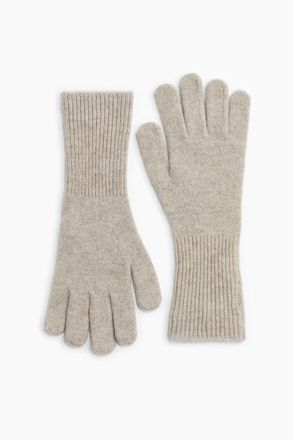 H&M Handschuhe aus Kaschmirmix - Beigemeliert