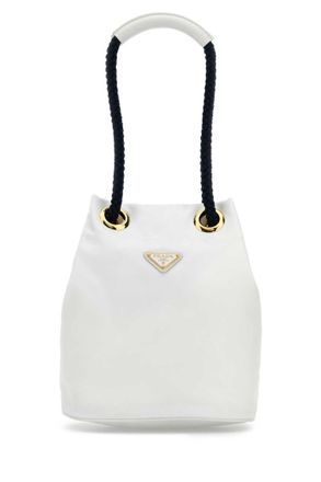 Prada White Mariner Bucket Bag