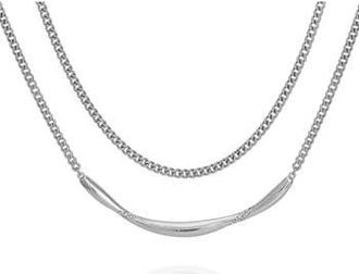 Vince Camuto Layered Chain Necklace in Silver Tone at Nordstrom Rack