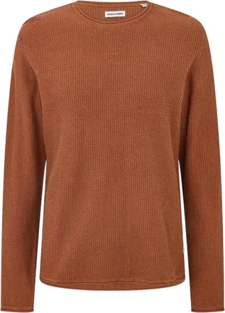 Jack & Jones Jack And Jones Heren-sweater met ronde hals en normale pasvorm (Mokka Bisque)