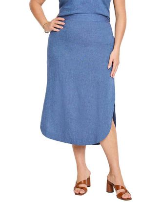 Nic+Zoe Nic+Zoe Plus Rumba Linen Dip Skirt