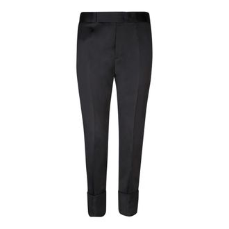SAPIO Slim-fit Trousers, female, Black, Size: XS Black Trousers for Women Aw23